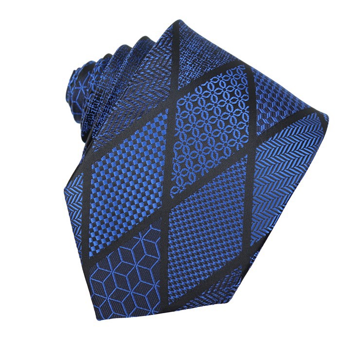 Blue Geometric Tie