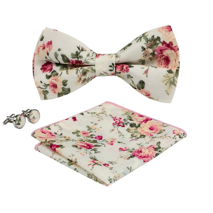 Wedding Bow Tie And Pocket Square